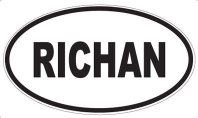 RICHAN - Oval Magnet