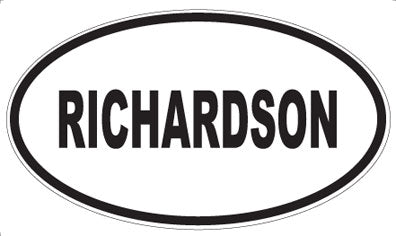 RICHARDSON - Oval Magnet