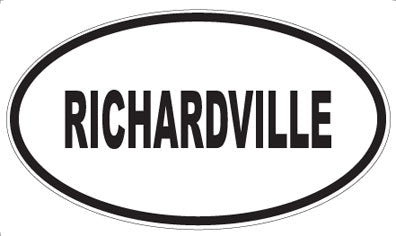 RICHARDVILLE - Oval Magnet