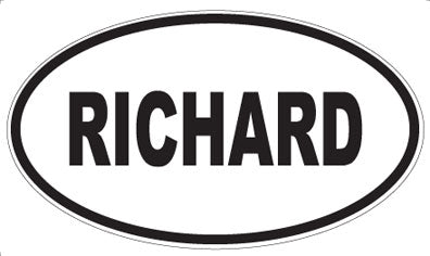 RICHARD - Oval Magnet