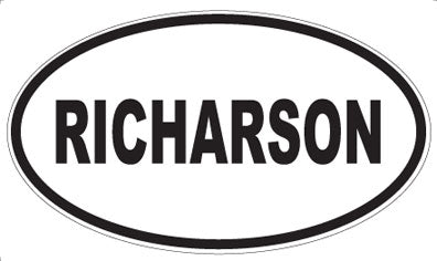 RICHARSON - Oval Magnet