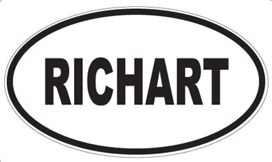 RICHART - Oval Sticker