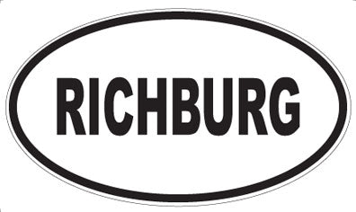 RICHBURG - Oval Magnet