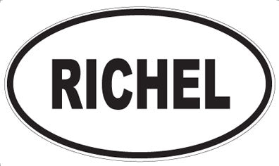 RICHEL - Oval Magnet