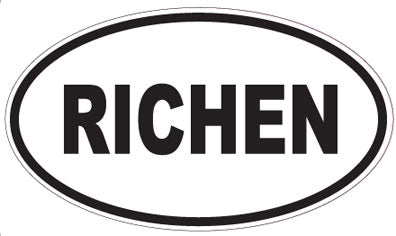 RICHEN - Oval Sticker