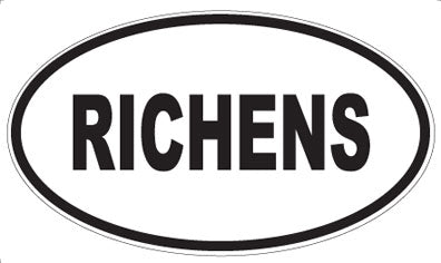 RICHENS - Oval Magnet