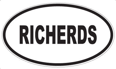 RICHERDS - Oval Magnet