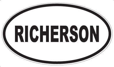 RICHERSON - Oval Magnet