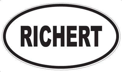 RICHERT - Oval Magnet