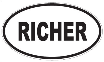 RICHER - Oval Magnet