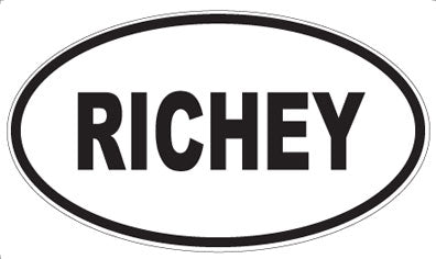 RICHEY - Oval Sticker