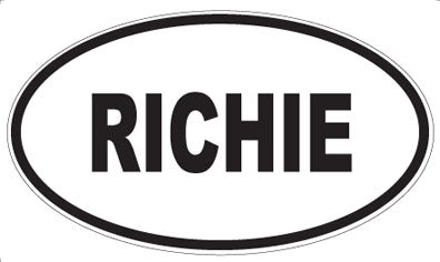 RICHIE - Oval Magnet