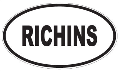 RICHINS - Oval Magnet