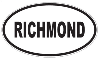 RICHMOND - Oval Sticker
