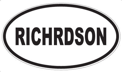RICHRDSON - Oval Magnet