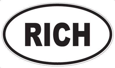 RICH - Oval Magnet