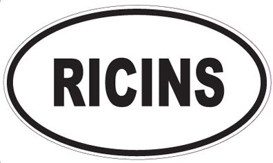 RICINS - Oval Sticker