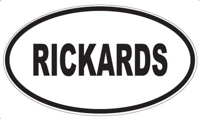 RICKARDS - Oval Magnet
