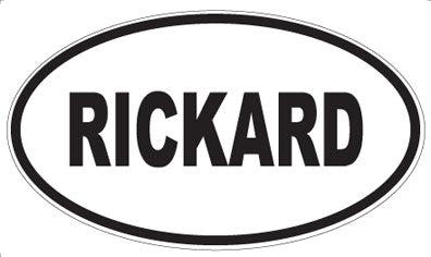 RICKARD - Oval Magnet