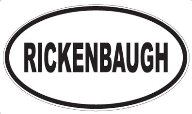 RICKENBAUGH - Oval Magnet