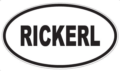 RICKERL - Oval Magnet