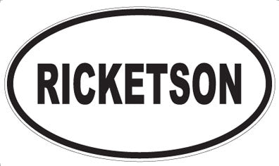 RICKETSON - Oval Magnet