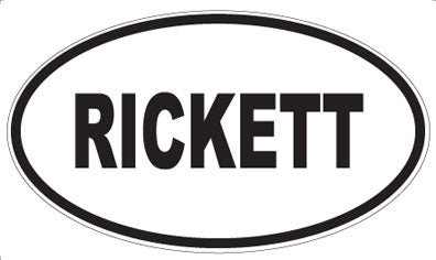 RICKETT - Oval Magnet