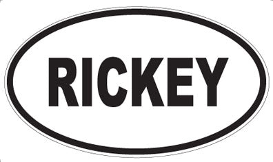 RICKEY - Oval Magnet