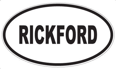 RICKFORD - Oval Magnet