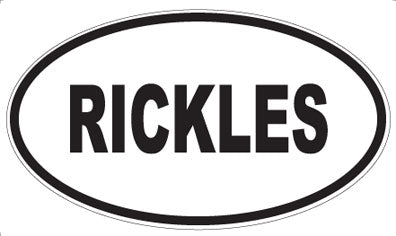 RICKLES - Oval Magnet