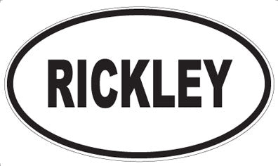 RICKLEY - Oval Magnet