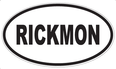 RICKMON - Oval Magnet