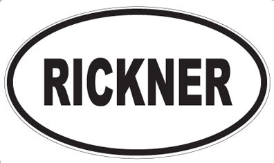 RICKNER - Oval Magnet