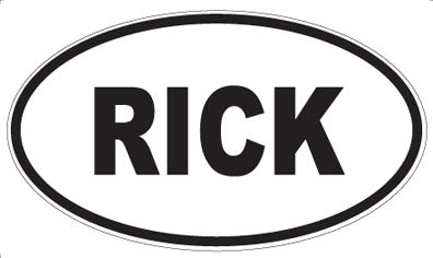 RICK - Oval Magnet