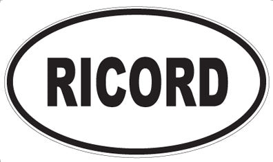 RICORD - Oval Sticker