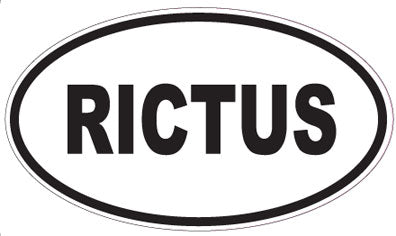 RICTUS - Oval Sticker