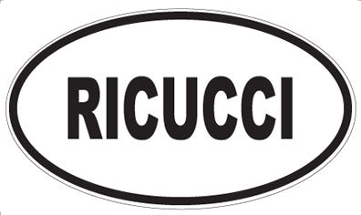 RICUCCI - Oval Sticker