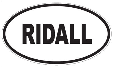 RIDALL - Oval Magnet