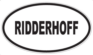 RIDDERHOFF - Oval Magnet