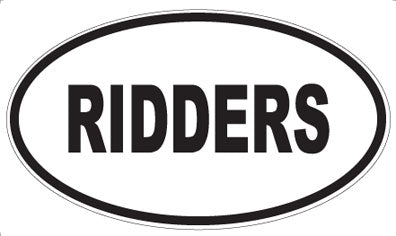RIDDERS - Oval Magnet