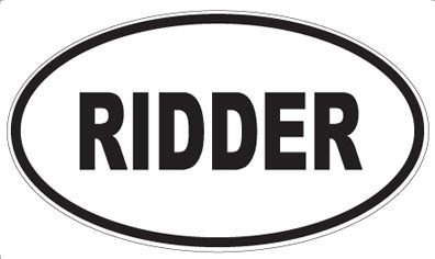 RIDDER - Oval Magnet