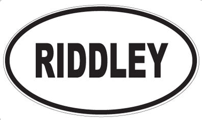RIDDLEY - Oval Magnet