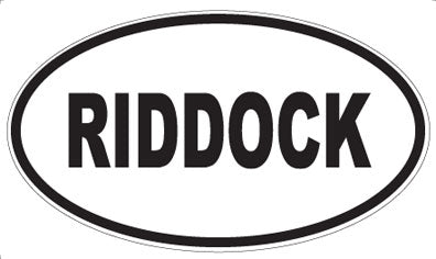RIDDOCK - Oval Magnet