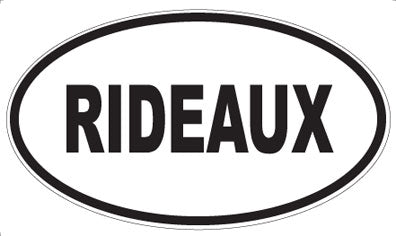 RIDEAUX - Oval Sticker