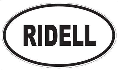 RIDELL - Oval Magnet