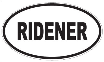 RIDENER - Oval Magnet