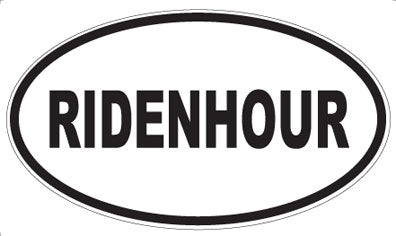 RIDENHOUR - Oval Magnet