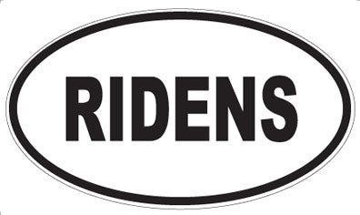 RIDENS - Oval Magnet
