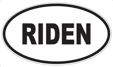 RIDEN - Oval Magnet