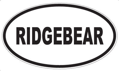 RIDGEBEAR - Oval Magnet